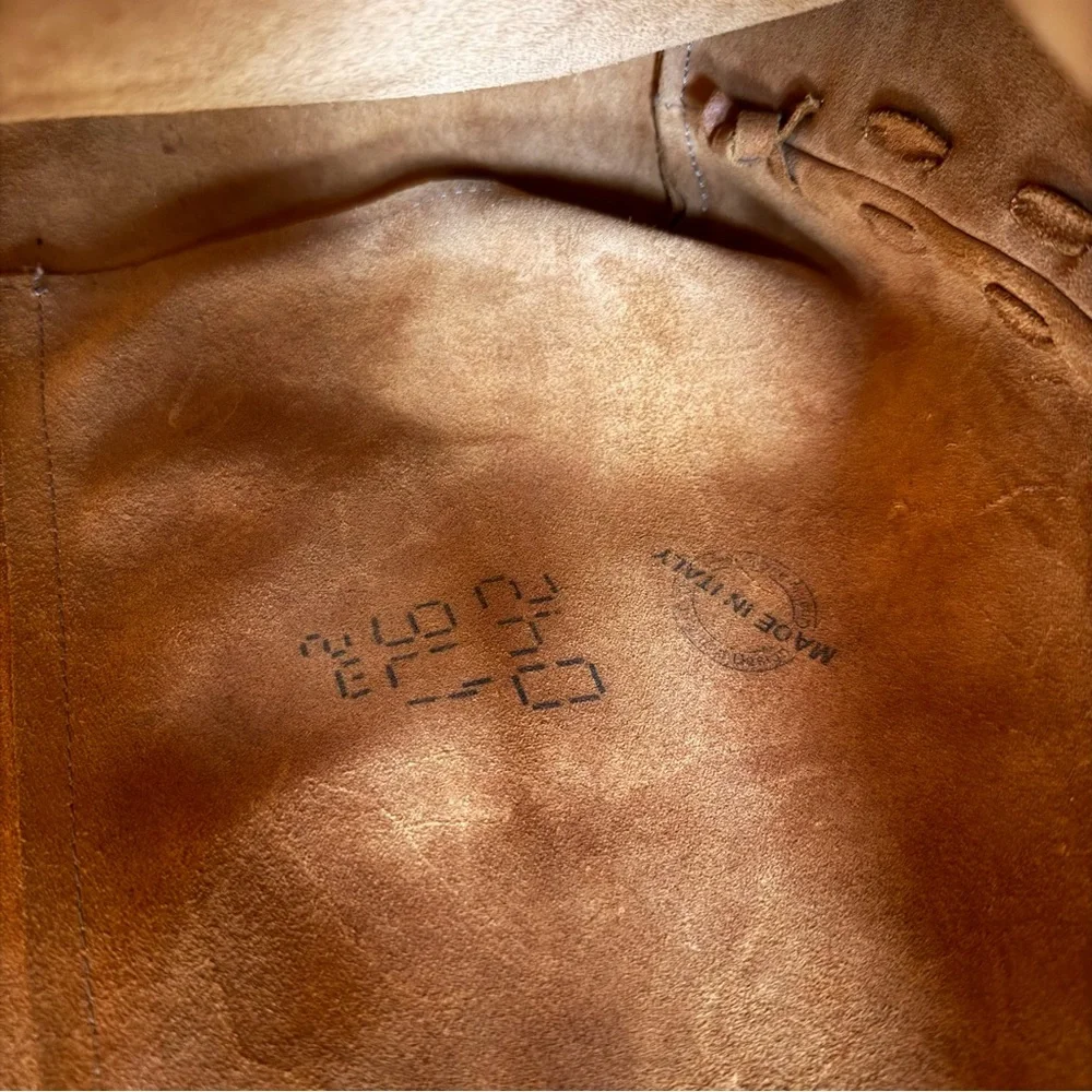 Gianni Notaro Genuine Leather Suede Tote Bag w/ Pouch | Made in Italy - Picture 12 of 16